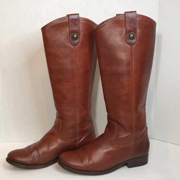 Frye Shoes - Like New Frye Leather Cognac Riding Boots Size 7